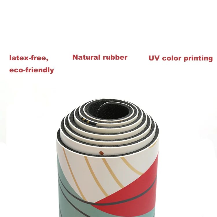  5mm Environmentally Friendly Anti-Slip Natural Rubber Yoga Mat