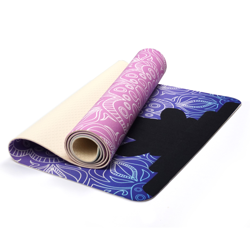 tapis de yoga en suède inoffensif